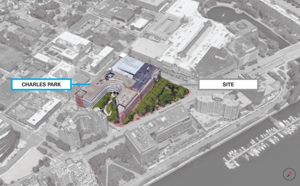 One Charles Park overhead view plan